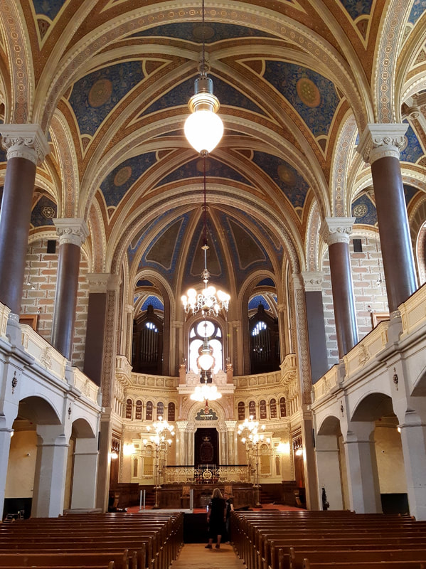 Interior of the Great Synagogue in Pilsen