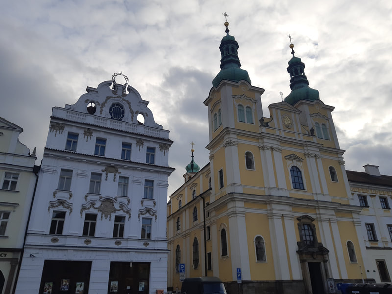 Art Nouveau and Baroque architecture in Hradec Kralove