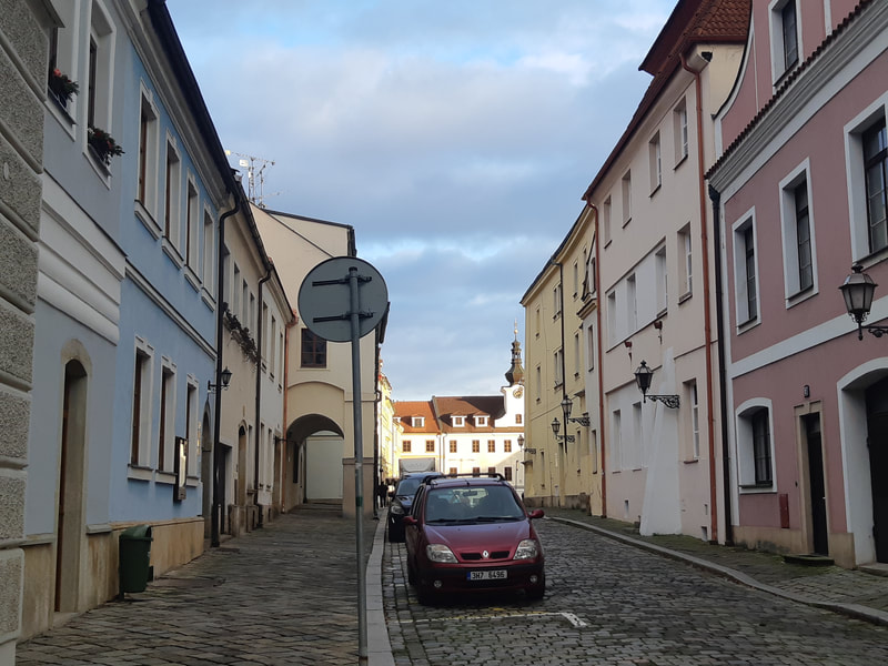 Charming side streets in Hradec Kralove