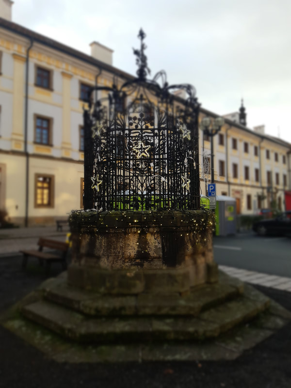 The fountain (kašna) on the Great Square