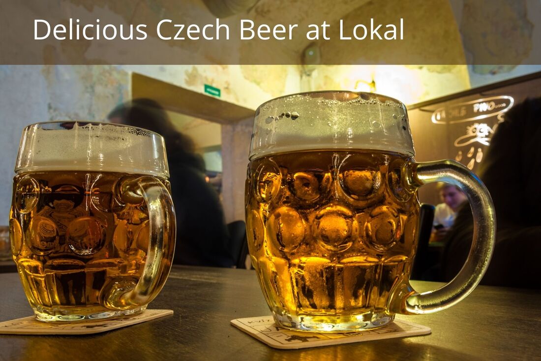 Czech beer at Lokal Restaurant