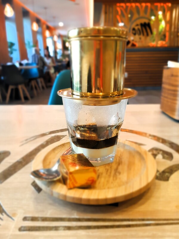 Delicious Vietnamese coffee at Moc in Liberec