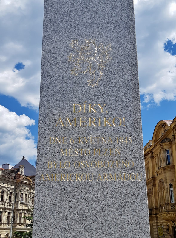 "Thank you, America!" Memorial in Czech